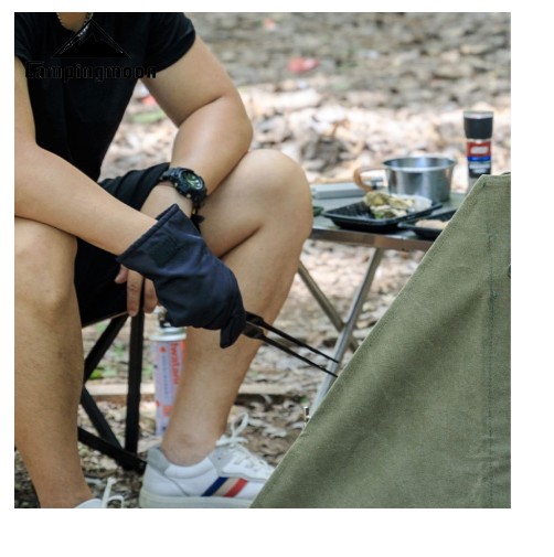 Găng tay da bò chịu nhiệt dã ngoại Campingmoon Q28