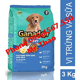[ 3KG ] Thức ăn cho chó con Ganador vị Trứng và Sữa - Ganador Egg and Milk [ 3KG ] 