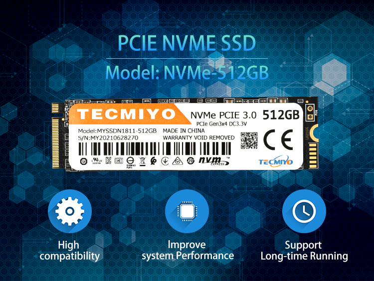 Ổ cứng SSD Tecmiyo NVME PCIE 3.0 - Hàng chính hãng