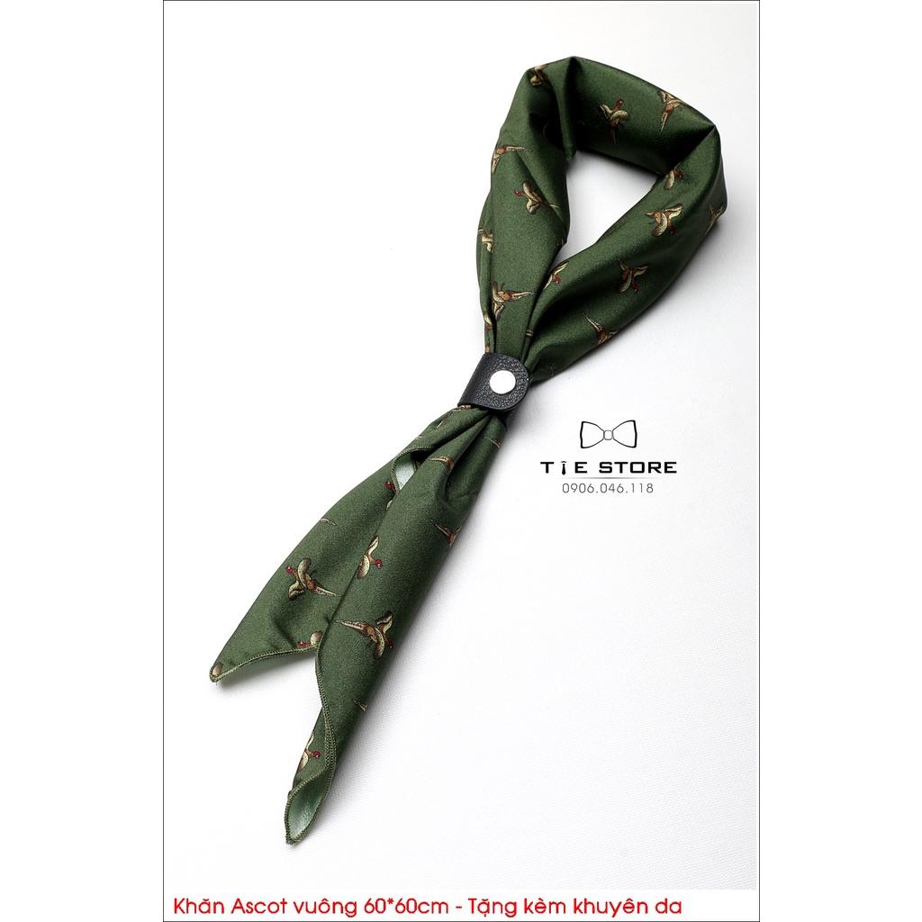 NHIỀU MẪU Khăn Ascot vuông 60*60cm - Khăn quàng trong áo sơ mi - New Collection