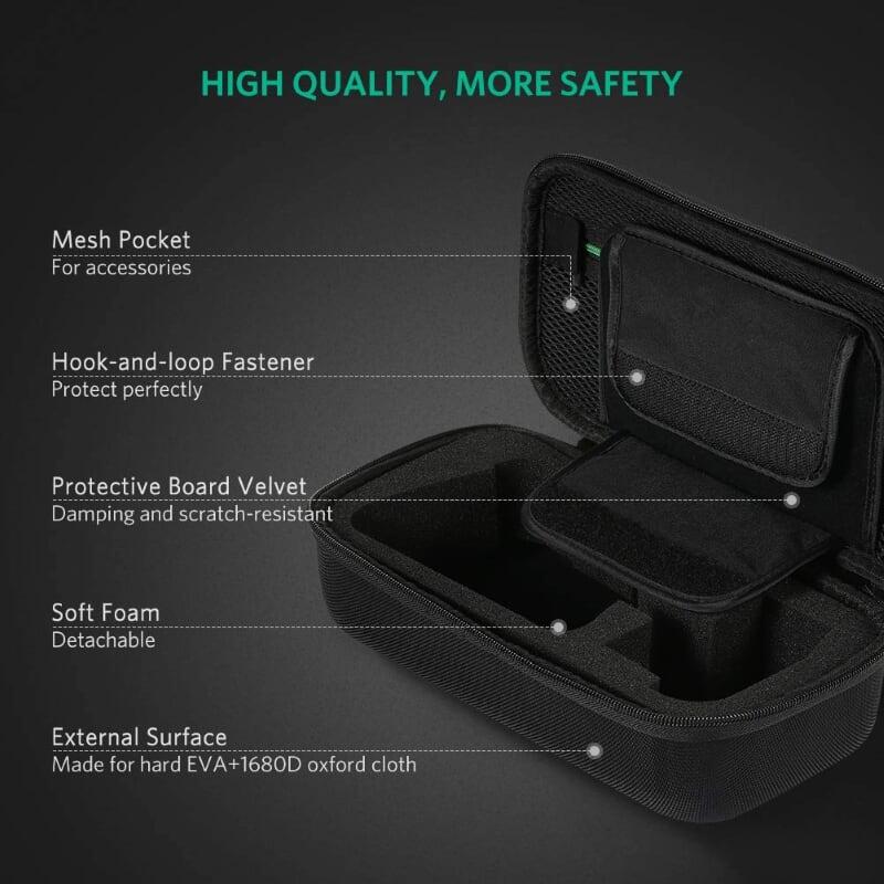 Ugreen UG50275LP145TK 26x13x8CM màu Đen Túi đựng phụ kiện đa năng chống sốc - HÀNG CHÍNH HÃNG