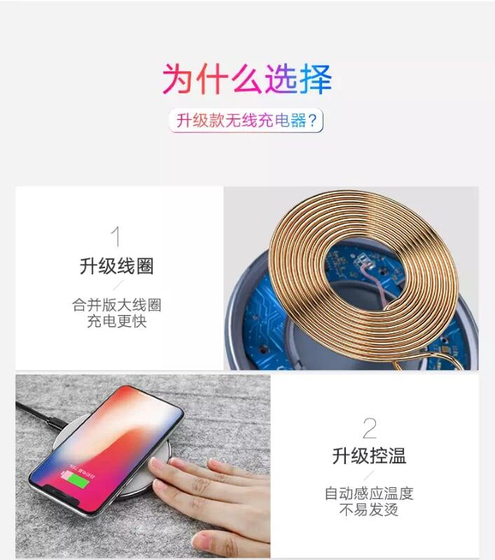 Ugreen UG50574CD180TK 10W màu Xám Đế sạc nhanh không dây cao cấp - HÀNG CHÍNH HÃNG