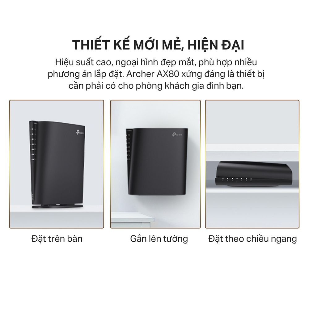 Bộ Phát Wifi TP-Link Archer AX80 8 Luồng Với Cổng 2.5G AX6000 - HÀNG CHÍNH HÃNG