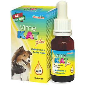 Vemedim Vimekat plus Bổ Sung Vitamin Tăng Sức khỏe, Nhanh Phục Hồi cho Chó Mèo, Chim Cảnh, Gà đá