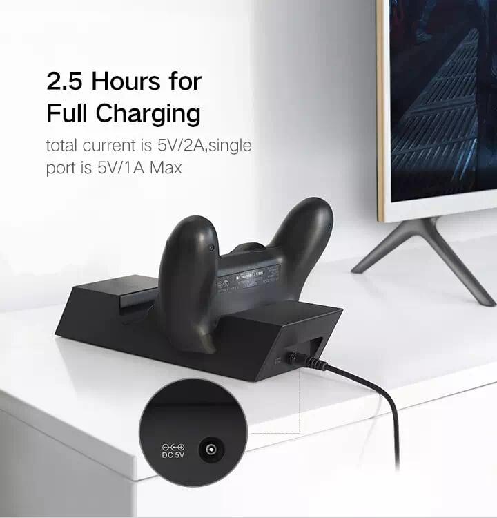 Ugreen UG50258CD174TK Màu Đen Bộ sạc kép cho tay cầm game PS4 - HÀNG CHÍNH HÃNG