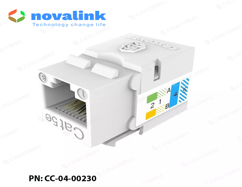 Nhân mạng cat5/ cat6 âm tường Novalink, hàng chính hãng made in Taiwan, full thuế VAT, COCQ