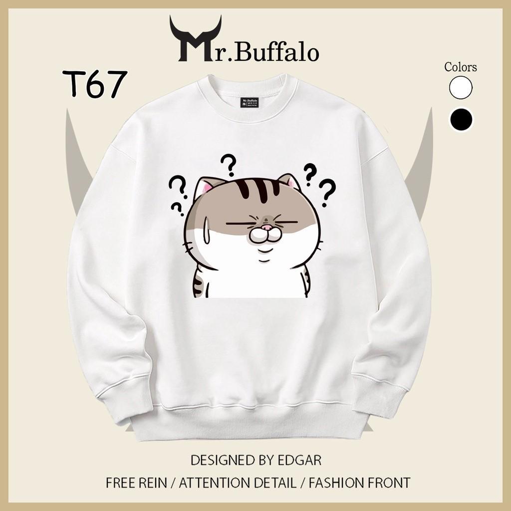 Áo dài tay mèo ami bụng bự no money hàng loại 1 Mr.Buffalo