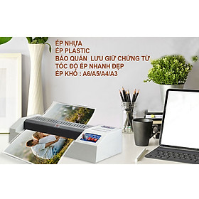 Máy ép plastic A5/A4/A3 Bosser EH-450 ( hàng chính hãng)