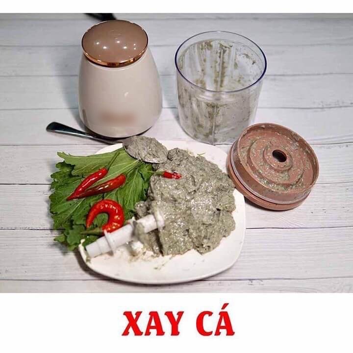 Máy xay thực phẩm nhà bếp 4 lưỡi dao siêu tốc nhỏ gọn , sử dụng đa năng , vô cùng tiện lợi