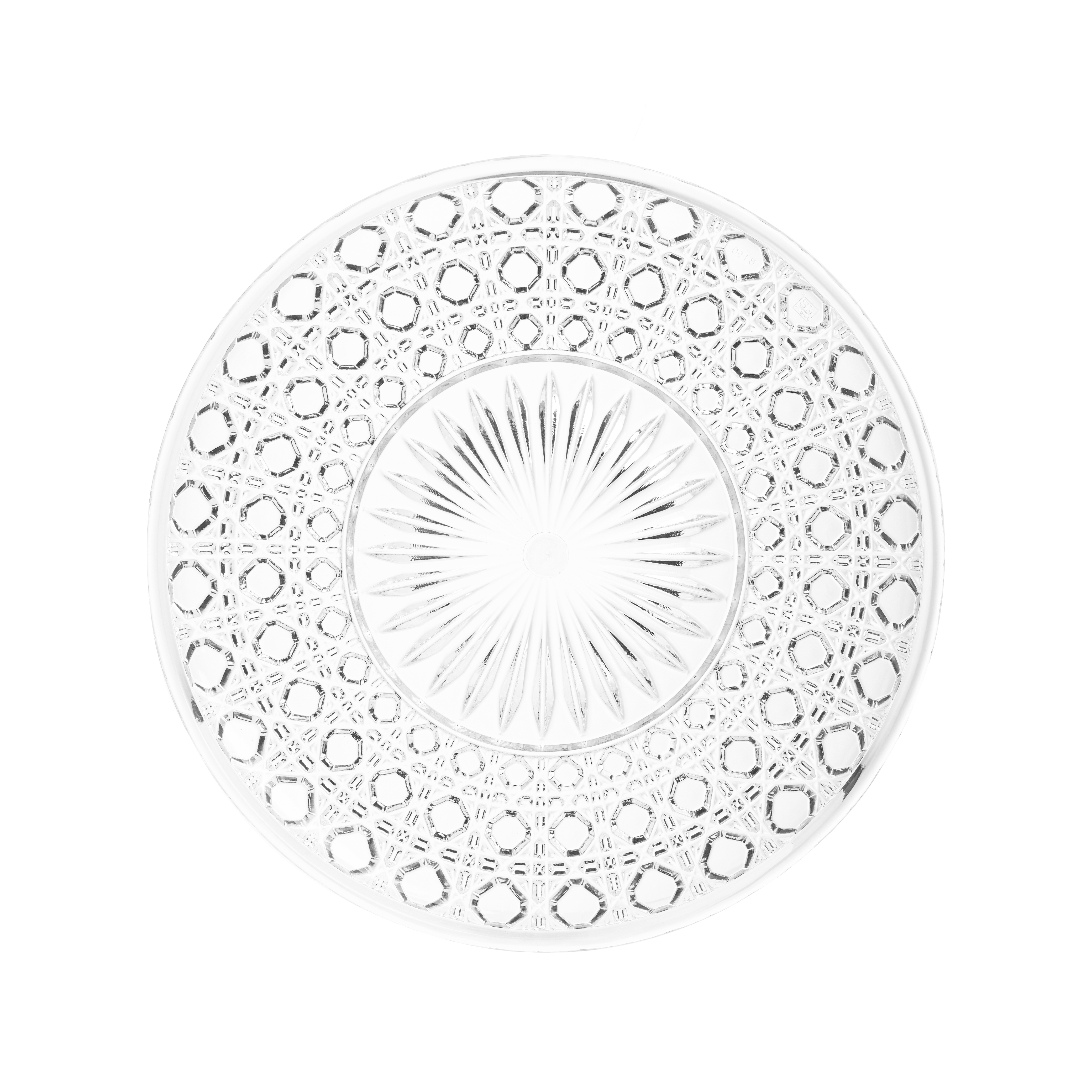 Khay trái cây nhựa JB vân gợn sóng - Trong suốt - Hàng nhập khẩu chính hãng Cobihome