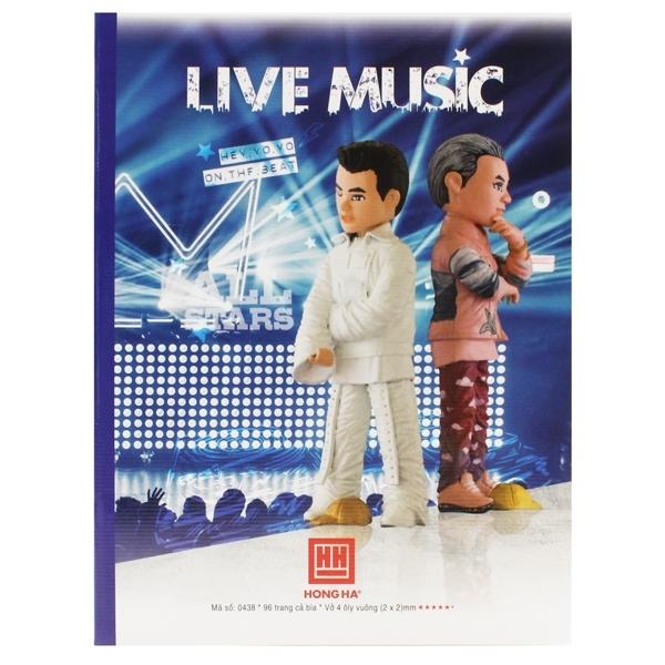 Tập Class Rap Việt - 4 Ô Ly 96 Trang 80 gsm - Hồng Hà 0438 (Mẫu Màu Giao Ngẫu Nhiên)