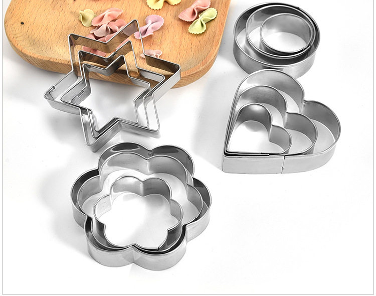 Combo 12 Khuôn tạo hình làm bánh nhiều cỡ - Hàng chính hãng