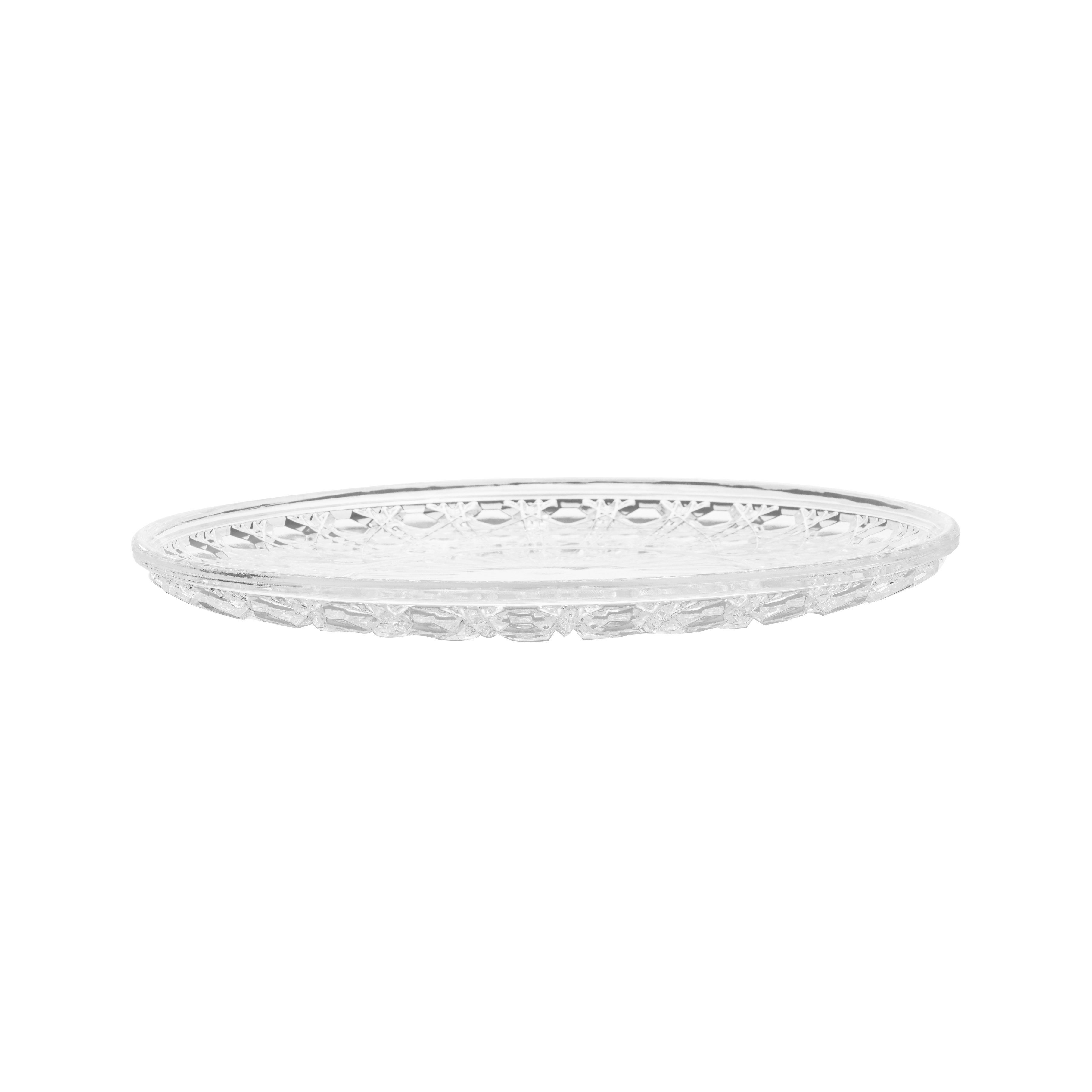 Khay trái cây nhựa JB vân gợn sóng - Trong suốt - Hàng nhập khẩu chính hãng Cobihome