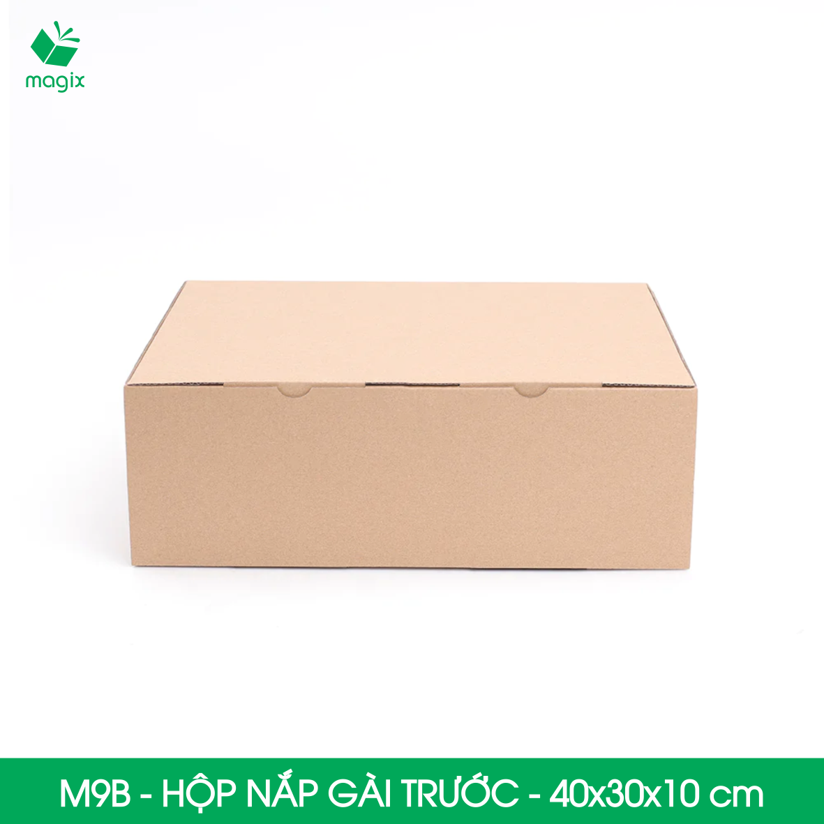 M9B - 40x30x10 cm - 10 thùng hộp carton nắp gài đóng hàng