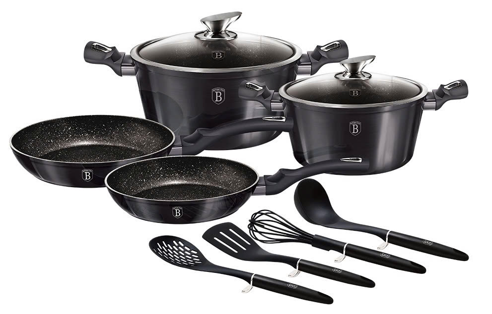 Bộ nồi 10 chi tiết Berlinger Haus BH/6917 carbon pro edition