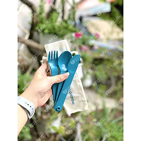 Set 3 muỗng dao nĩa kèm túi rút chính hãng Tupperware