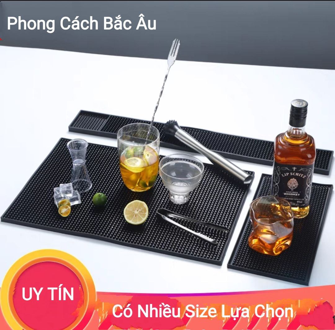 Tấm Thảm Lót Cao Su Quầy Bar Cao Cấp KT 15cm x 30cm