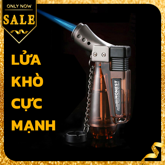 Vỏ Hột Quẹt Bật Lửa Khò 1 Tia Honest BCZ 185 Thiết Kế Nhỏ Gọn Đẹp Độc Lạ Lửa Khò Mạnh Mẽ - Dùng Gas Cao Cấp