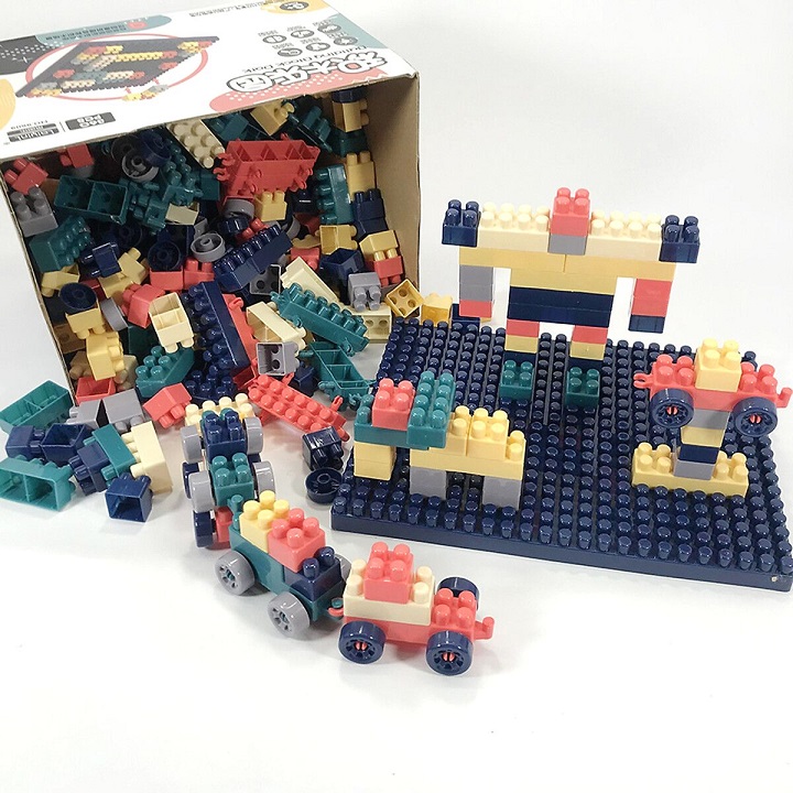 Bộ vali bàn tập vẽ và lắp ráp 4in1 kèm bảng vẽ Building Blocks DIY, 50-520 chi tiết - đồ chơi phát triển trí tuệ lắp ráp mô hình Hàng Chính Hãng/hàng nhập khẩu