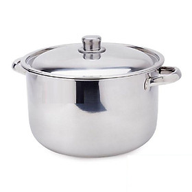Nồi Luộc Gà Inox Loại To Size 28cm Dùng Mọi Bếp - Hàng Chính Hãng