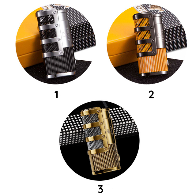 Vỏ Hột Quẹt Bật Lửa khò 3 Tia Mạnh Mẽ COB 938 Có Lỗ Đục Cao Cấp