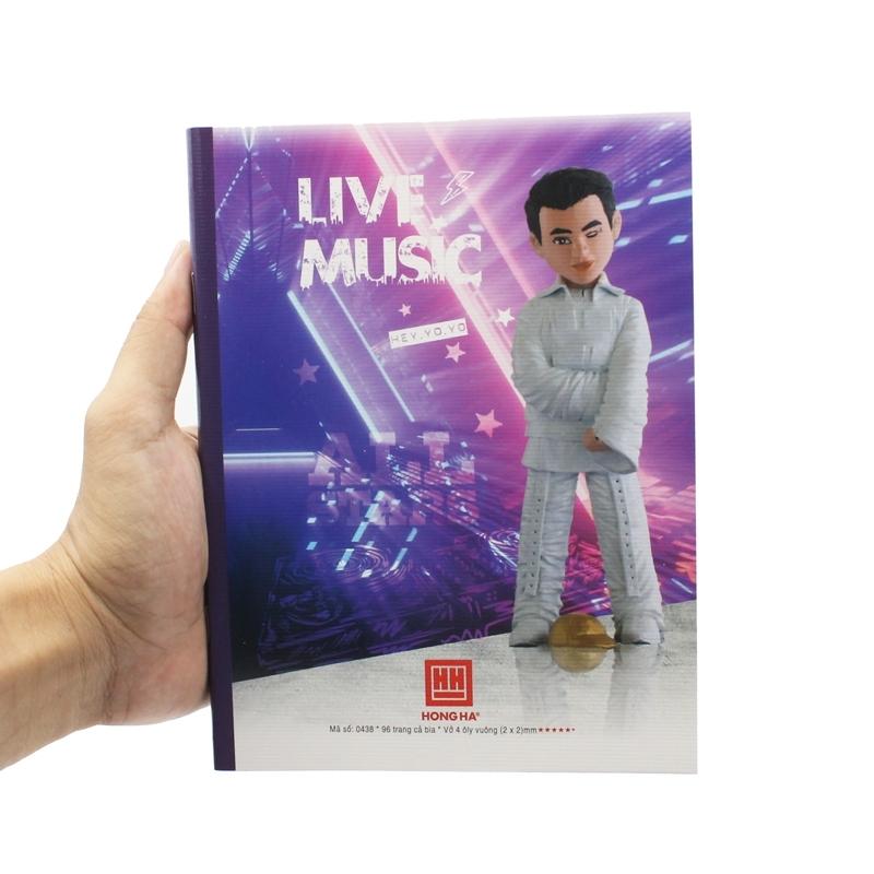 Tập Class Rap Việt - 4 Ô Ly 96 Trang 80 gsm - Hồng Hà 0438 (Mẫu Màu Giao Ngẫu Nhiên)