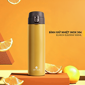Bình giữ nhiệt nắp bật Elmich EL8295Y 500ml - màu vàng