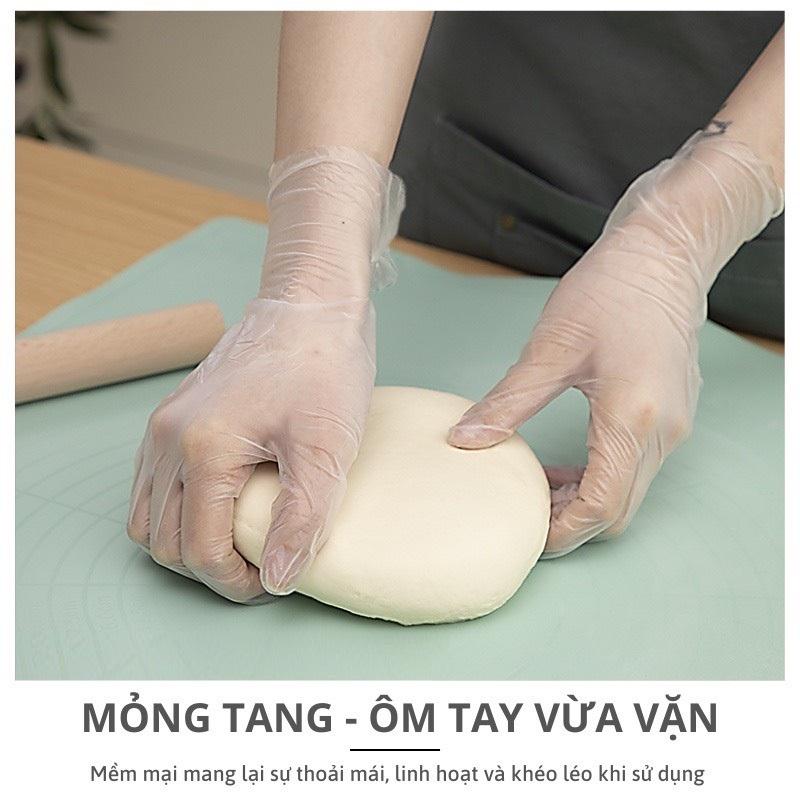 Hộp 100 Găng Tay Mỏng, Siêu Dai, Dùng 1 Lần, Nấu Ăn - Làm Bếp - Vệ Sinh - Tiện Dụng Trong Nhà - TakyHome 5858