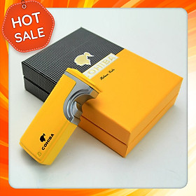 Vỏ Hột Quẹt Bật Lửa Khò Điện 3 Tia Cực Mạnh C.ohiba COB577 Thiết Kế Đẹp Độc Lạ - Giao Màu Ngẫu Nhiên