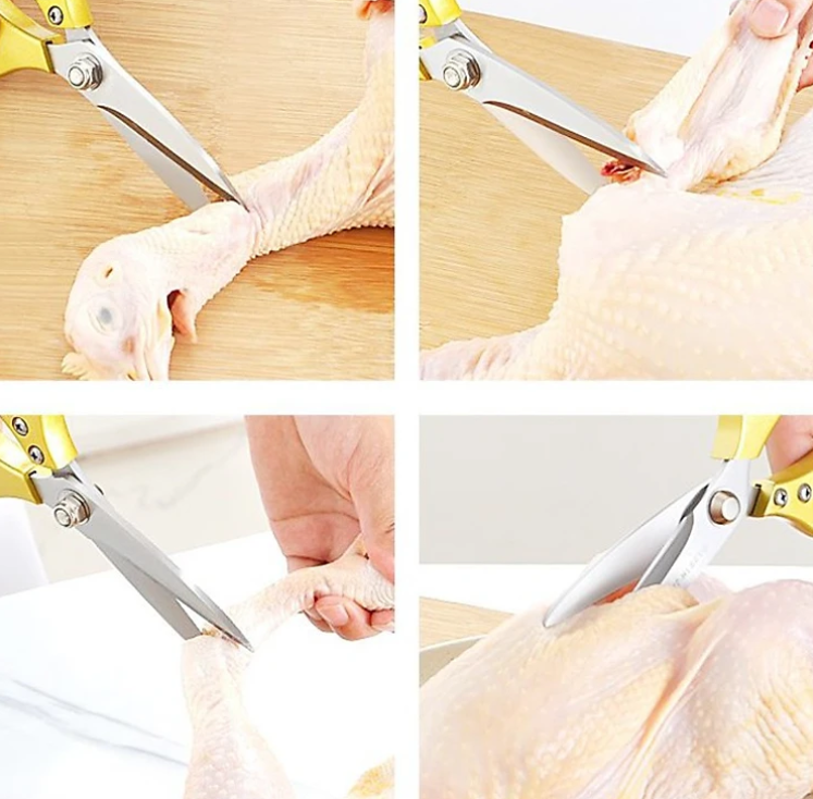 Kéo nhật KGSK5 nội địa siêu sắc, cắt gà, cắt vịt, thịt các loại đa năng, dễ tiện lợi inox304 - Hàng chính hãng