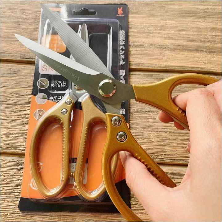 Kéo nhật KGSK5 nội địa siêu sắc, cắt gà, cắt vịt, thịt các loại đa năng, dễ tiện lợi inox304 - Hàng chính hãng