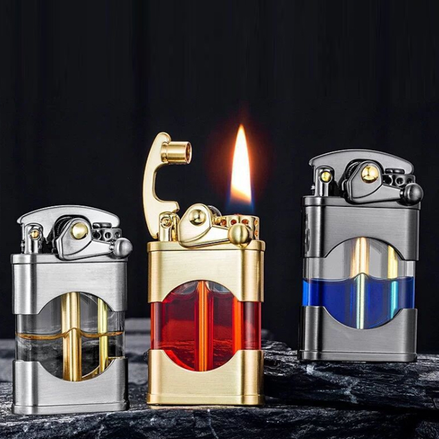 Vỏ Hột Quẹt Bật Lửa Xăng Bấc Đá 660 Thiết Kế Lộ Thiên Đẹp Độc Lạ - Giao Màu Ngẫu Nhiên
