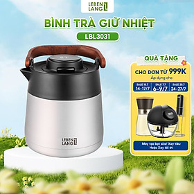 Bình pha trà giữ nhiệt inox 304 có lõi lọc trà Lebenlang LBL3031, dung tích 1000ml - hàng chính hãng