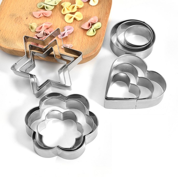 Combo 12 Khuôn tạo hình làm bánh nhiều cỡ - Hàng chính hãng