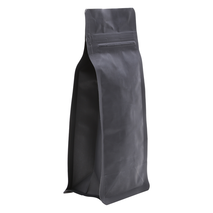 Túi Zip Đáy Bằng Pocket Đen Mờ (10.5 x 24.5 cm)