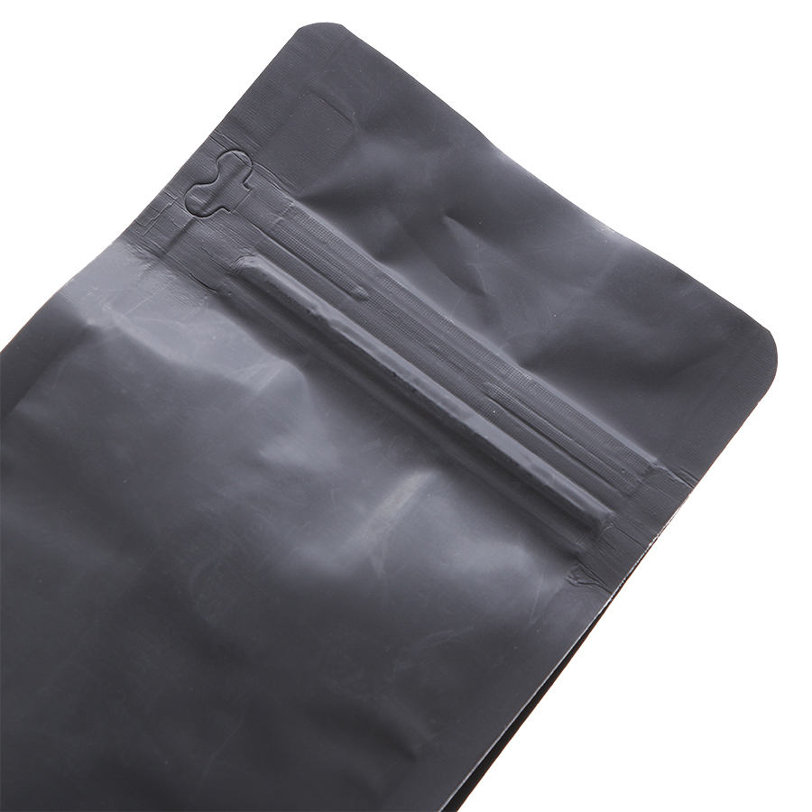 Túi Zip Đáy Bằng Pocket Đen Mờ (10.5 x 24.5 cm)