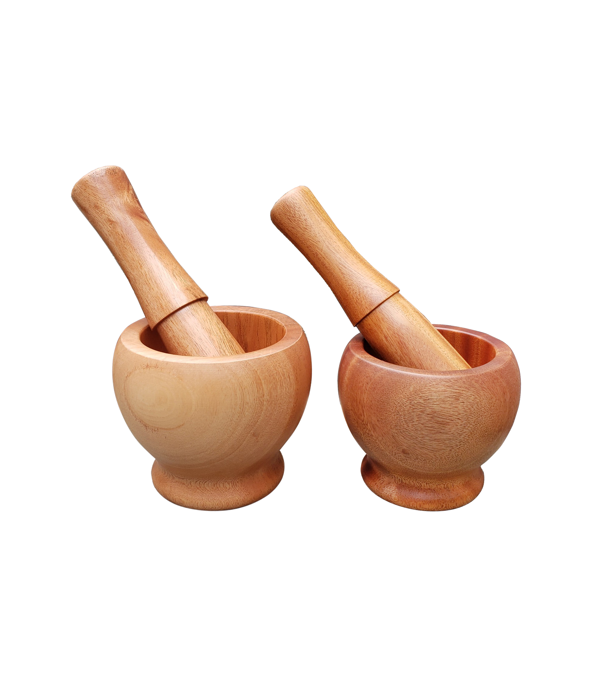 Bộ Cối Chày Gỗ Kiểu Dáng Hình Lu Đường Kính 13, 15 cm - Đồ Gỗ Nhà Bếp Thương Hiệu Trường Sơn