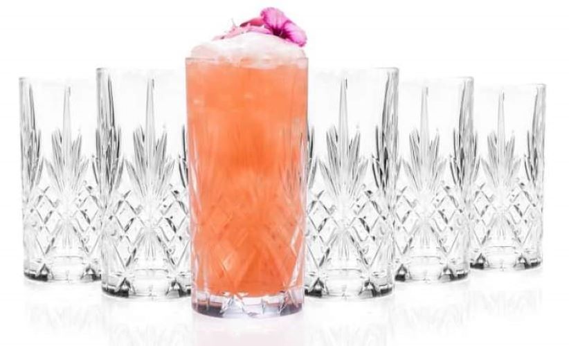 Bộ cốc thủy tinh pha lê 6 chiếc Bohemia Longdrink Becher Hàng chính hãng
