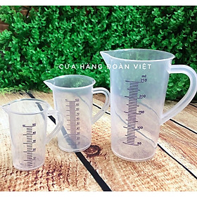 [MỚI] Ca Đong - Bộ 3 Ca Đong Pha Chế 50 ml, 100ml, 250ml. Chuyên phục vụ Sp Gia dụng, Khuôn làm bánh, Dụng cụ học Sinh,