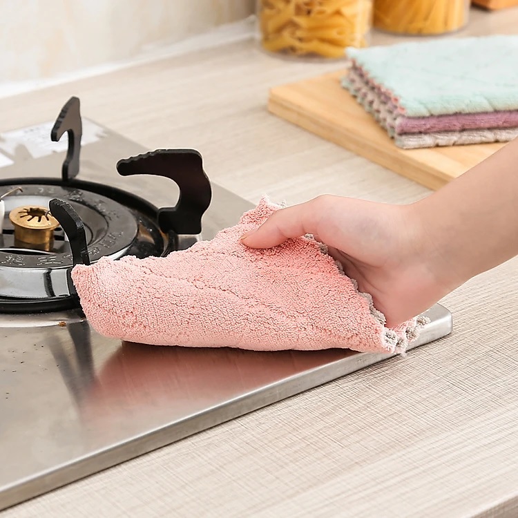 Combo 10 Khăn Lau Đa Năng Lau Bếp Và Đồ Đạc Chính Hãng TOKDODO ( Giao Màu Ngẫu Nhiên )