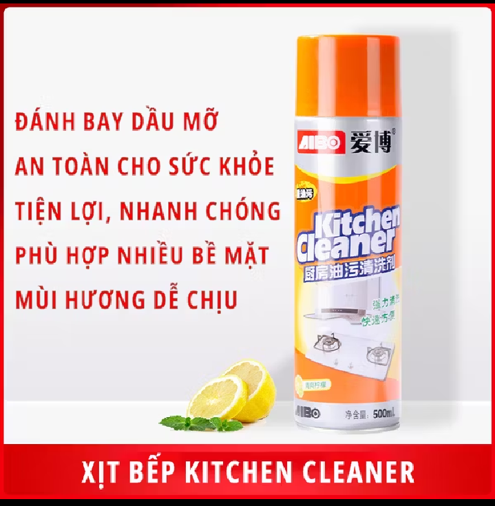 Chai xịt Tẩy rửa nhà bếp đánh bay mọi vết dầu mỡ
