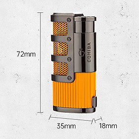 Vỏ Hột Quẹt Bật Lửa khò 3 Tia Mạnh Mẽ COB 938 Có Lỗ Đục Cao Cấp