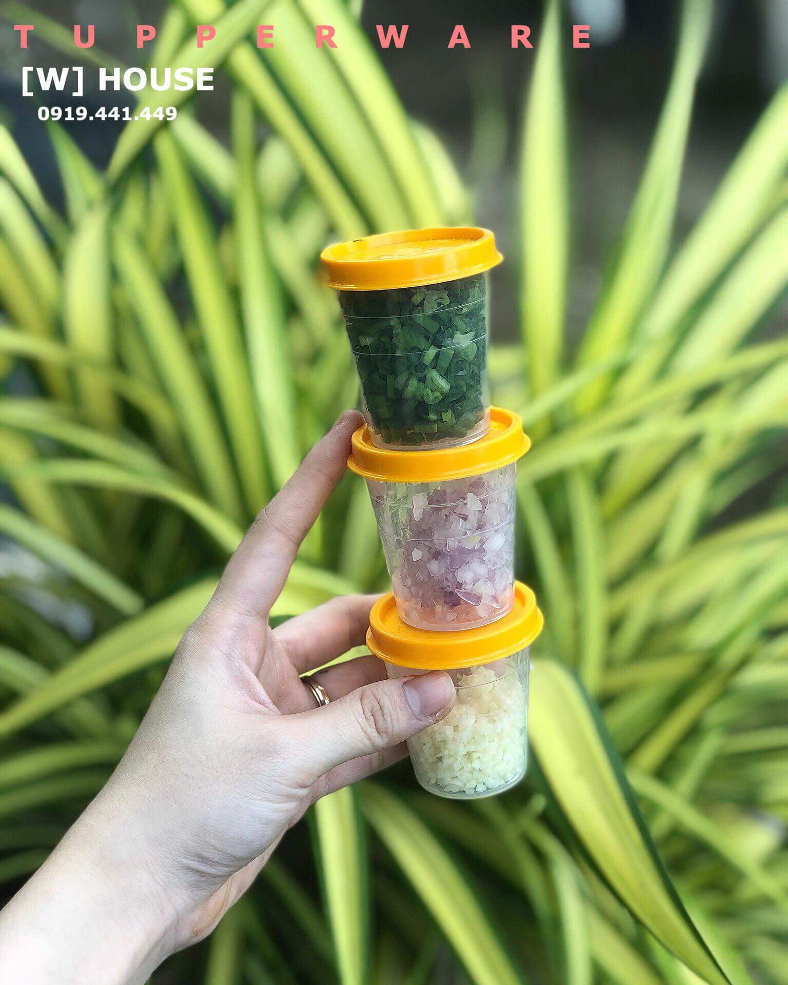 Hộp mini đựng thuốc/nước chấm Tupperware midget 60ml - bảo hành chính hãng