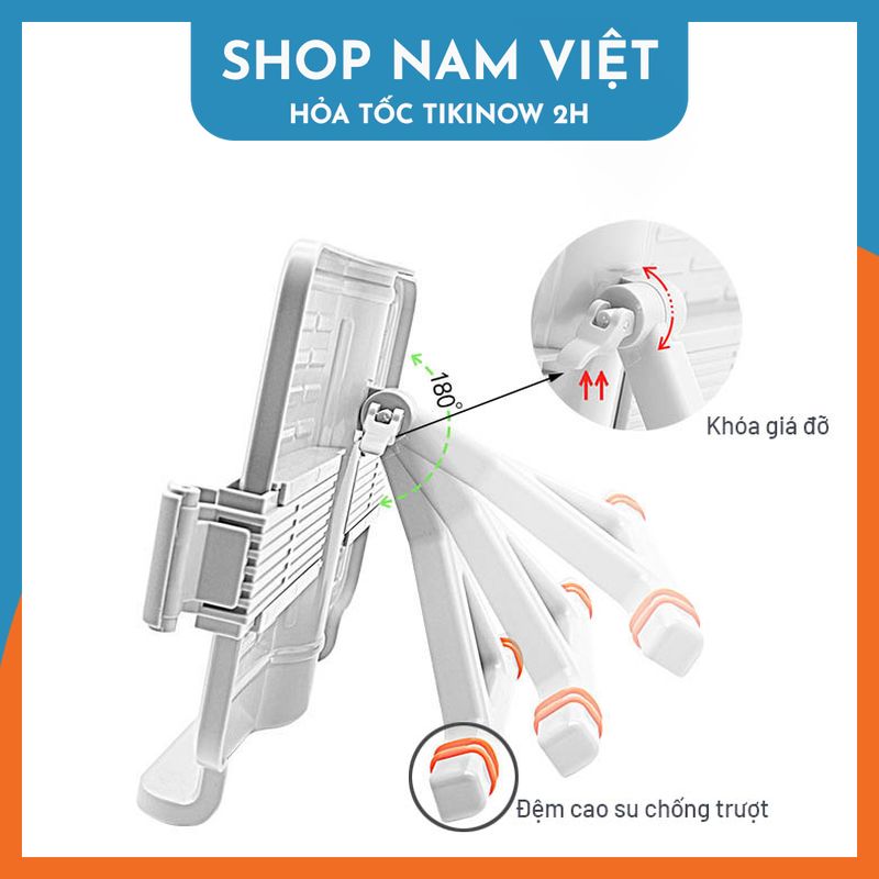 Giá Kẹp Đọc Sách Chống Cận Giá Đỡ Máy Tính Bảng Điều Chỉnh 180°