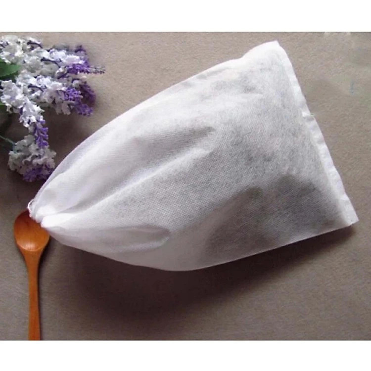 Combo 100 Túi lọc trà/ túi vải không dệt có dây rút size 5 x 7 cm - Hàng chính hãng