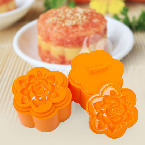Bộ Khuôn Làm Xôi, Làm Bánh Hình Hoa Hồng