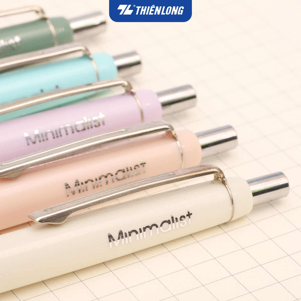 Bút gel B - Minimalist Butter Gel Thiên Long - Premium tip - Mực Xanh - Màu thân ngẫu nhiên