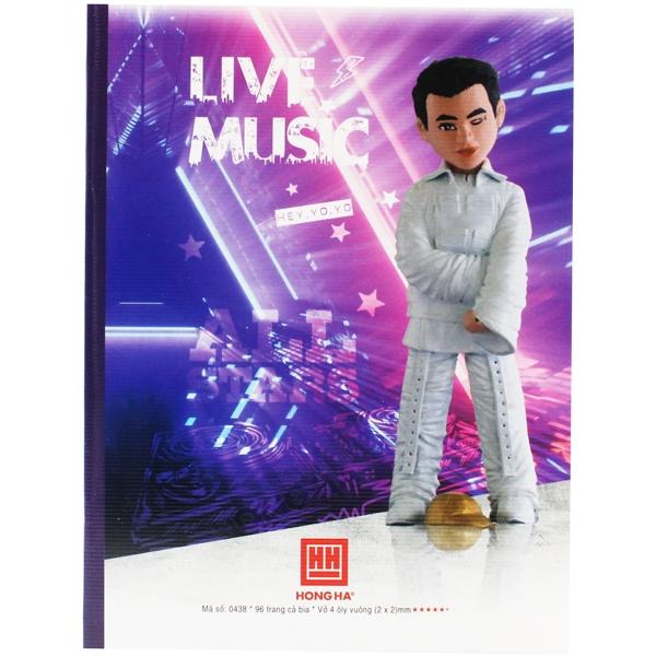 Tập Class Rap Việt - 4 Ô Ly 96 Trang 80 gsm - Hồng Hà 0438 (Mẫu Màu Giao Ngẫu Nhiên)