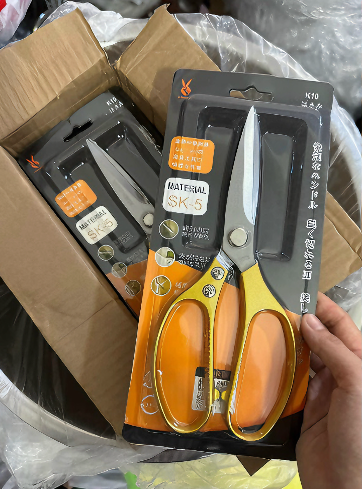 Kéo nhật KGSK5 nội địa siêu sắc, cắt gà, cắt vịt, thịt các loại đa năng, dễ tiện lợi inox304 - Hàng chính hãng