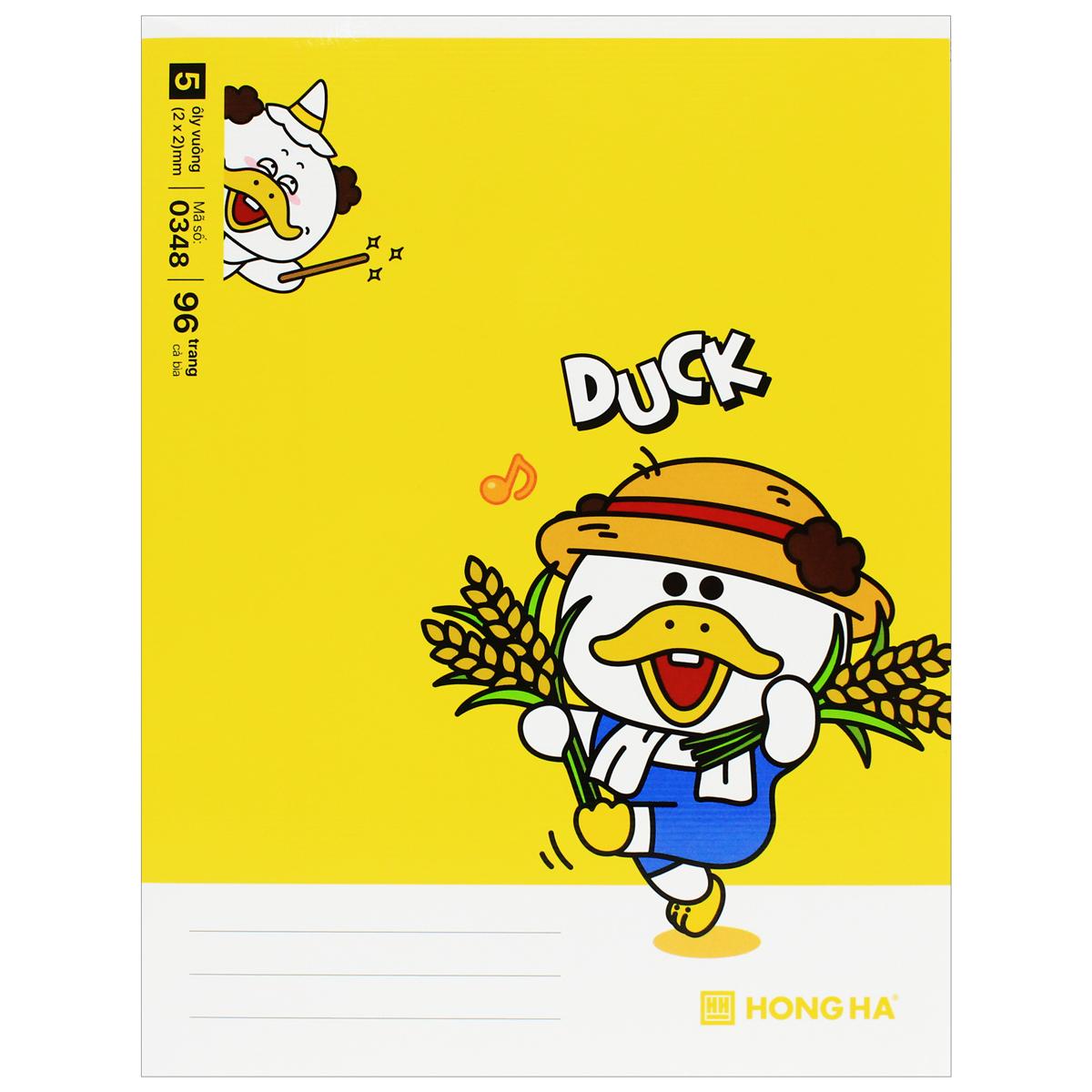 Tập Class Arkduck - 5 Ô Ly Vuông - 96 Trang 70gsm - Hồng Hà 0348 (Mẫu Bìa Giao Ngẫu Nhiên)